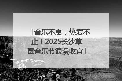 音乐不息，热爱不止！2025长沙草莓音乐节浪漫收官