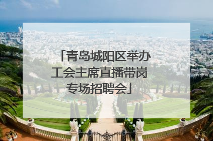 青岛城阳区举办工会主席直播带岗专场招聘会