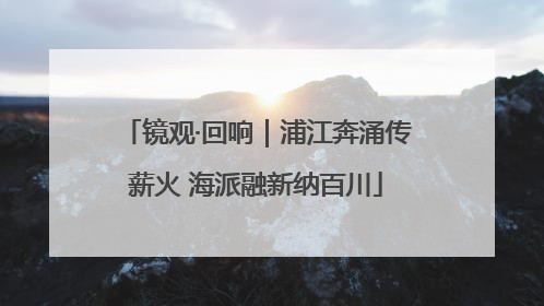 镜观·回响｜浦江奔涌传薪火 海派融新纳百川