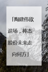 陶建伟欲退场，棒杰股份未来走向何方