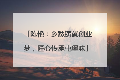 陈艳：乡愁铸就创业梦，匠心传承屯堡味