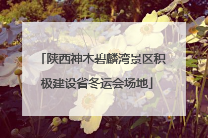 陕西神木碧麟湾景区积极建设省冬运会场地