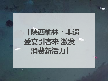 陕西榆林：非遗盛宴引客来 激发消费新活力