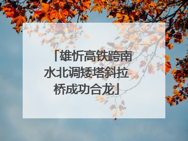 雄忻高铁跨南水北调矮塔斜拉桥成功合龙
