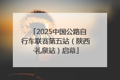 2025中国公路自行车联赛第五站（陕西·礼泉站）启幕