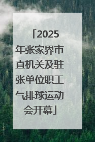 2025年张家界市直机关及驻张单位职工气排球运动会开幕