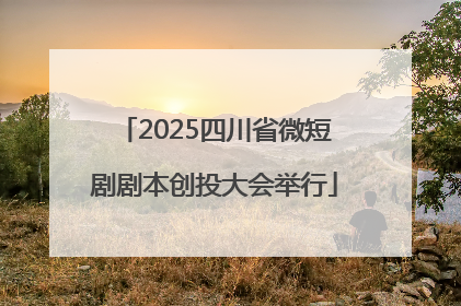 2025四川省微短剧剧本创投大会举行