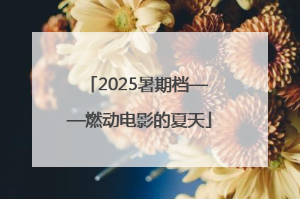 2025暑期档——燃动电影的夏天