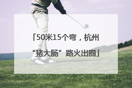 50米15个弯,杭州“猪大肠”路火出圈