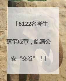 6122名考生落笔成章，临清公安“交卷”！