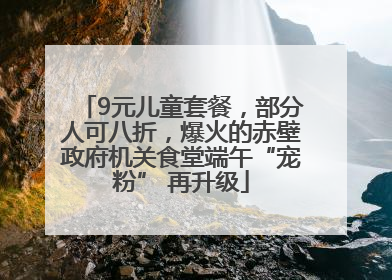 9元儿童套餐，部分人可八折，爆火的赤壁政府机关食堂端午“宠粉” 再升级