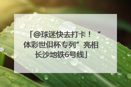 @球迷快去打卡！“体彩世俱杯专列”亮相长沙地铁6号线