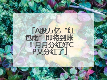 A股万亿“红包雨”即将到账！月月分红好CP又分红了