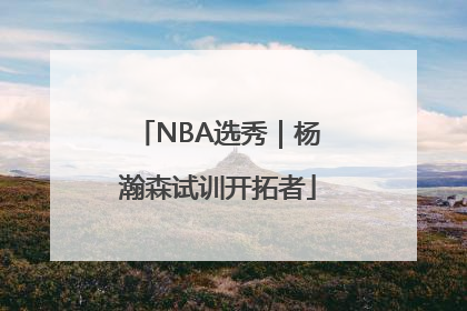NBA选秀｜杨瀚森试训开拓者